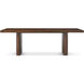 Kesden 128 X 44 inch Pyramid Brown Extension Dining Table, Wooden