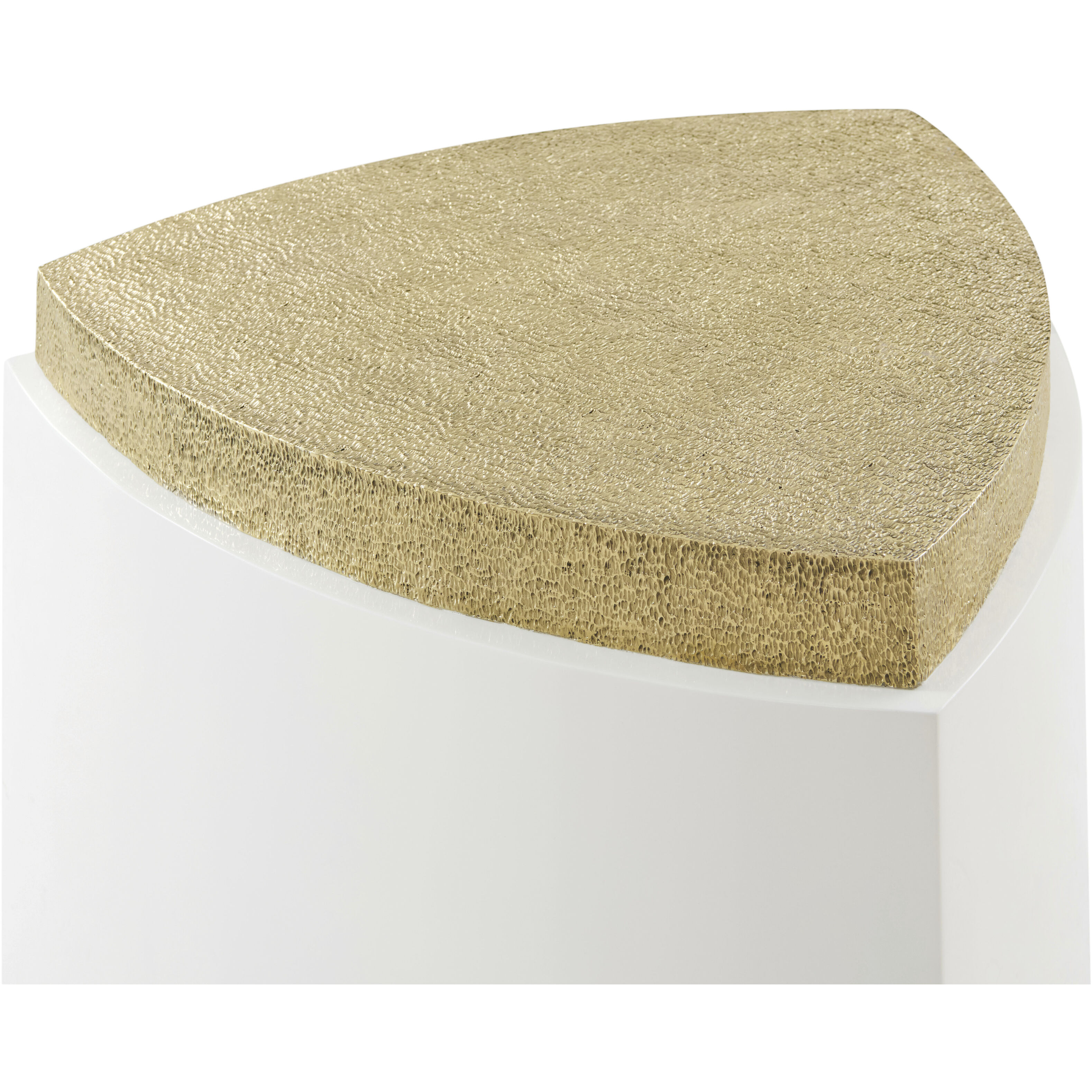 Judith Leiber Couture 24 X 24 inch Solstice / Polished Textured Brass Side Table, Wooden