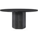 Spencer St. James 60 X 60 inch Onyx Round Dining Table, Wooden with Marble Top