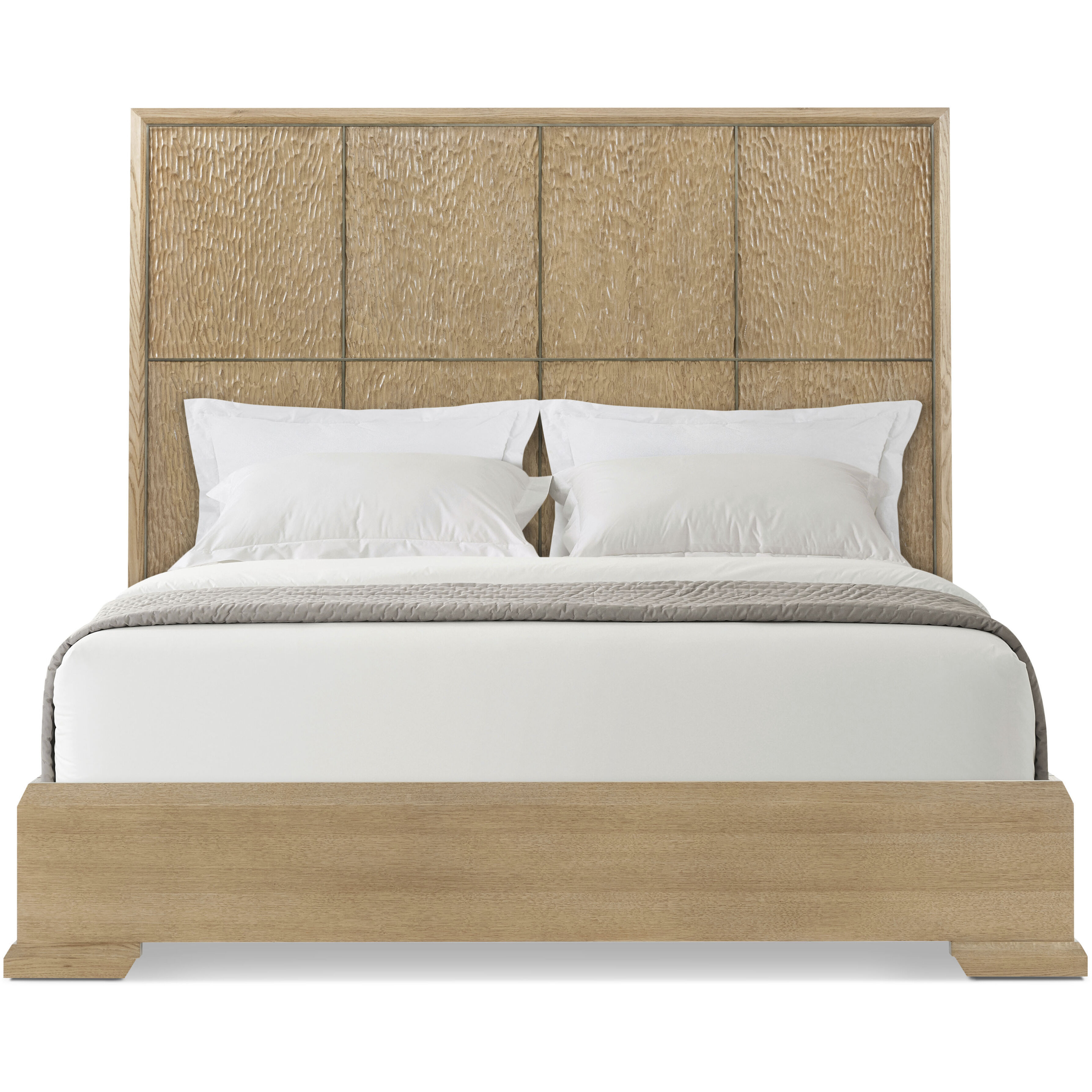 Essence Blonde California King Bed, Wooden