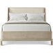 Repose Grey Oak US King Bed, Wooden, Upholstered