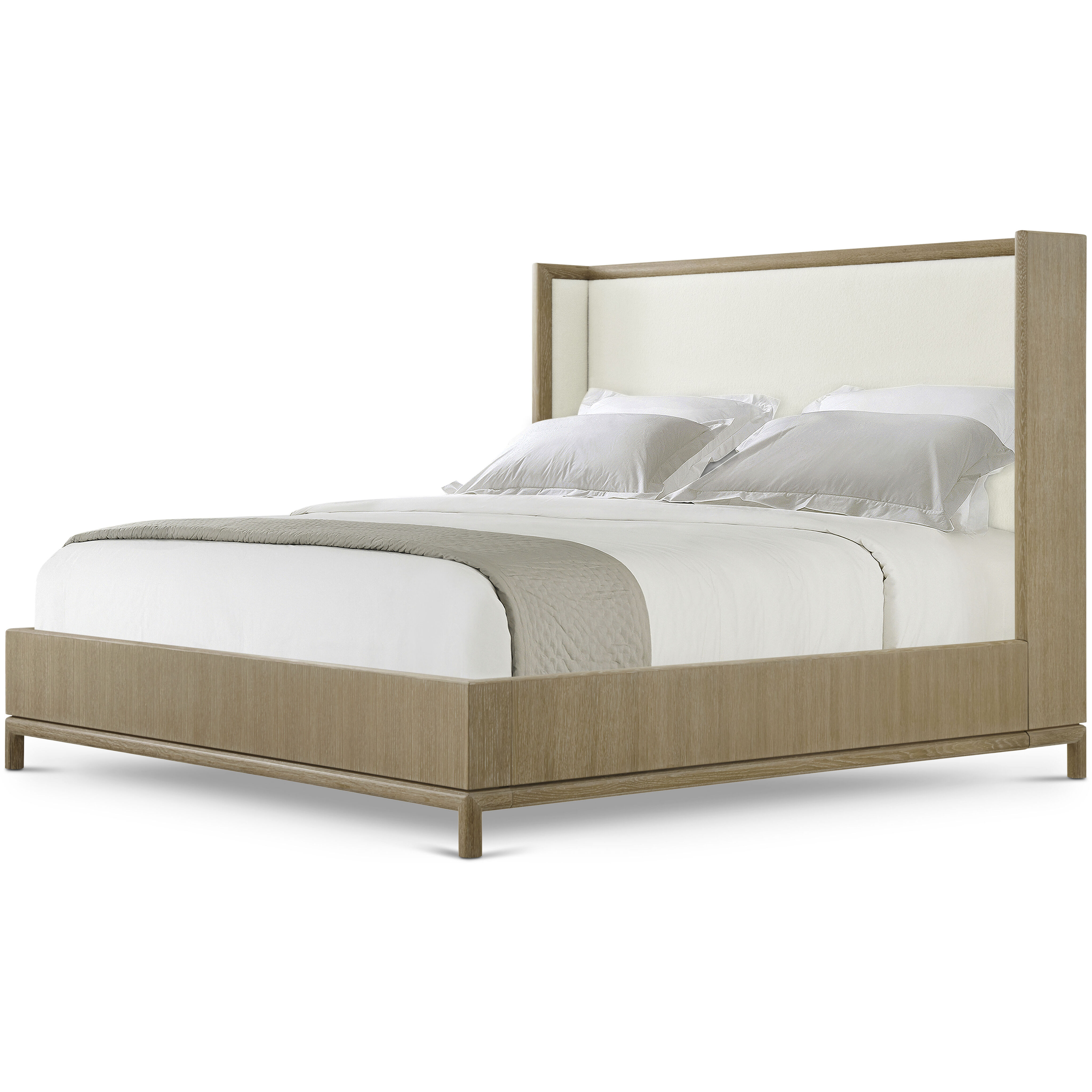 Montauk Jetty US King Bed, Wooden, Upholstered
