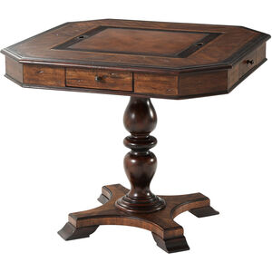 Marst Hill 36 X 36 inch Mahogany with Acacia and Oak Game Table