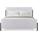 Urbane Campfire California King Bed, Wooden, Upholstered