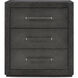 Maxwell 24 X 22 inch Obsidian Nightstand, Wooden, 3-Drawer