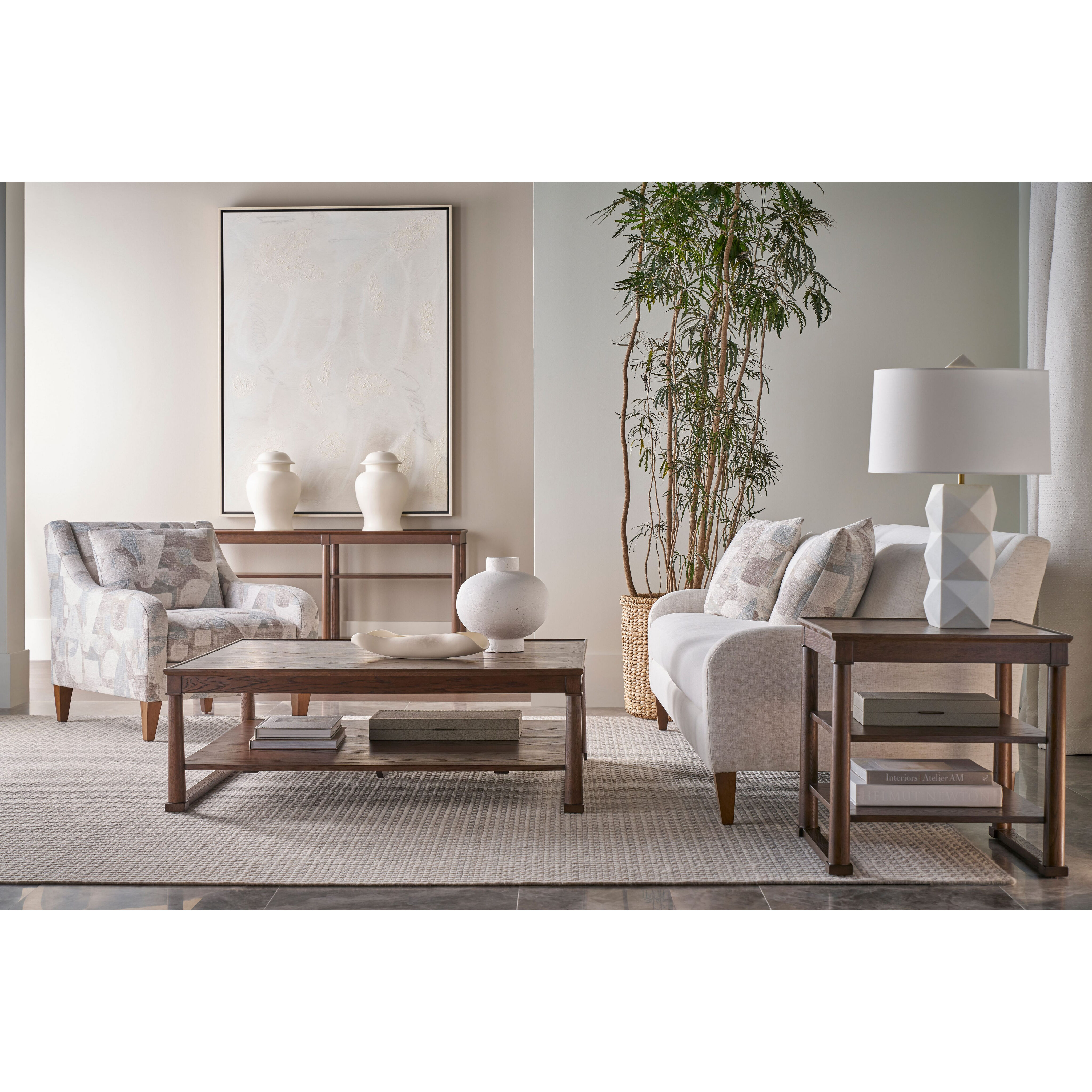 Surrey 50 X 50 inch Brownstone Cocktail Table, Wooden