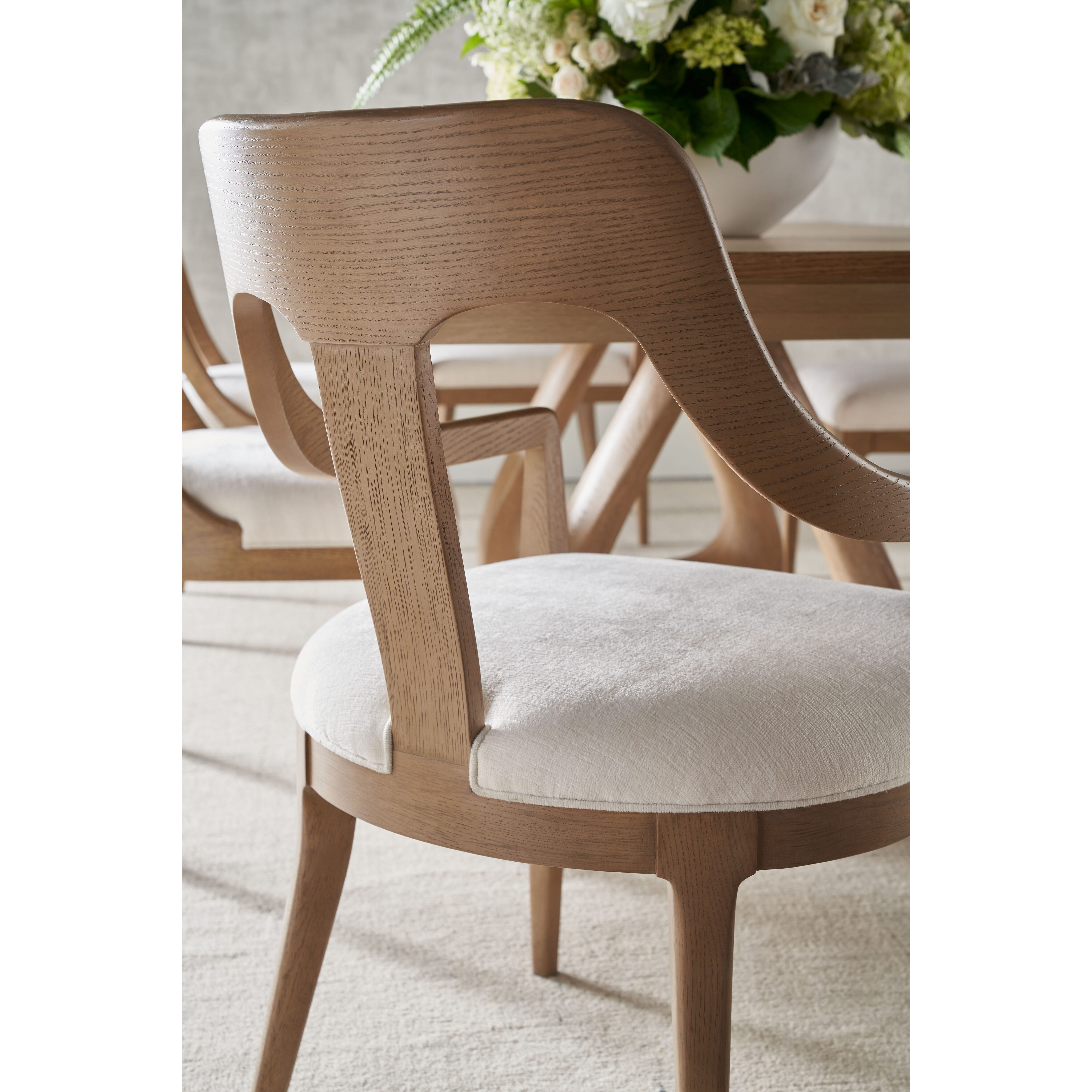 Essence Blonde Dining Chair, Wooden, Upholstered