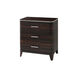 Keno Bros. 32 X 30 inch Polished Nickel Trim Nighstand