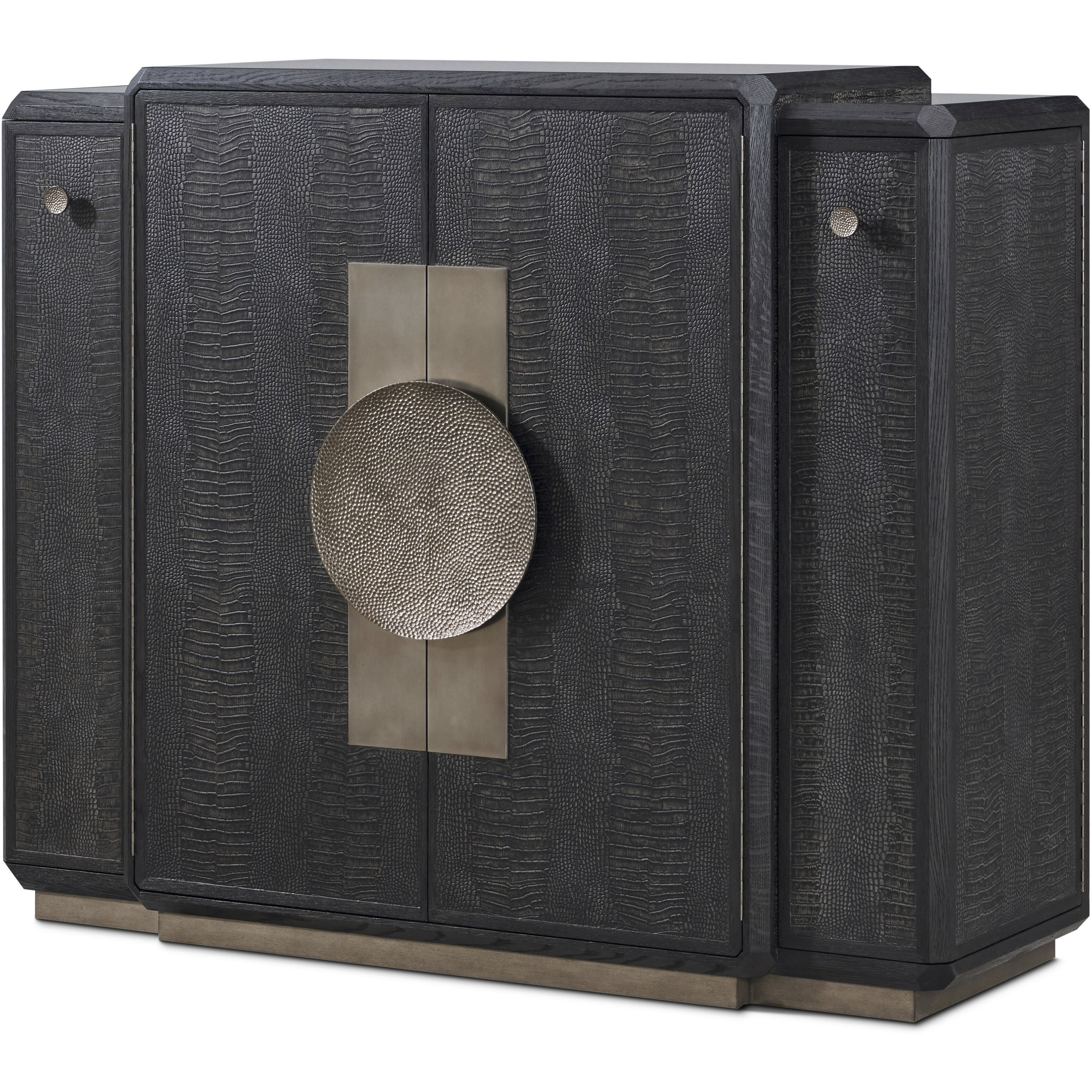 Spencer St. James Onyx Bar Cabinet, Wooden