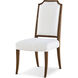 Sloane Edwardian Brown Dining Side Chair, Wooden, Upholstered