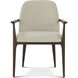 Judith Leiber Couture Wood-Bourbon Arm Chair, Wooden, Upholstered