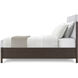 Urbane Campfire California King Bed, Wooden, Upholstered