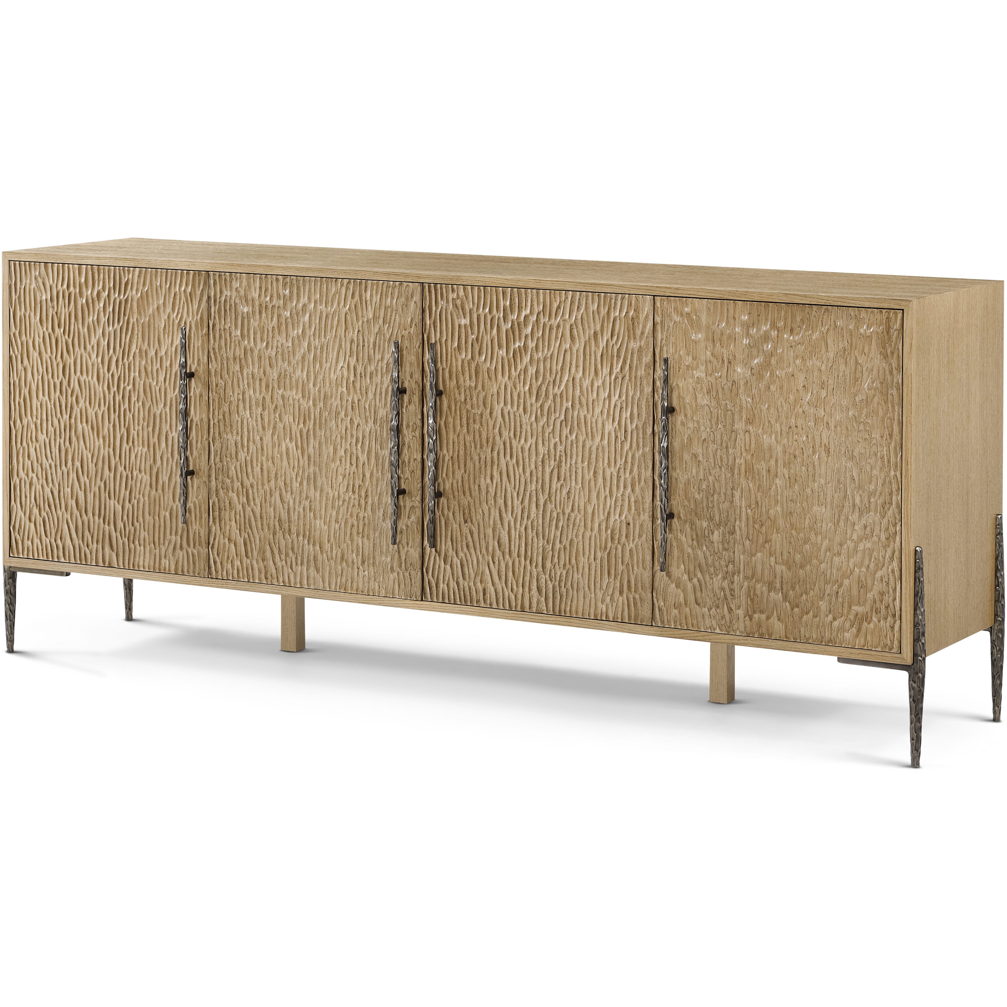 Essence 80 inch Blonde Media Cabinet, Wooden