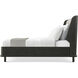 Repose Charcoal Oak US King Bed, Wooden, Upholstered