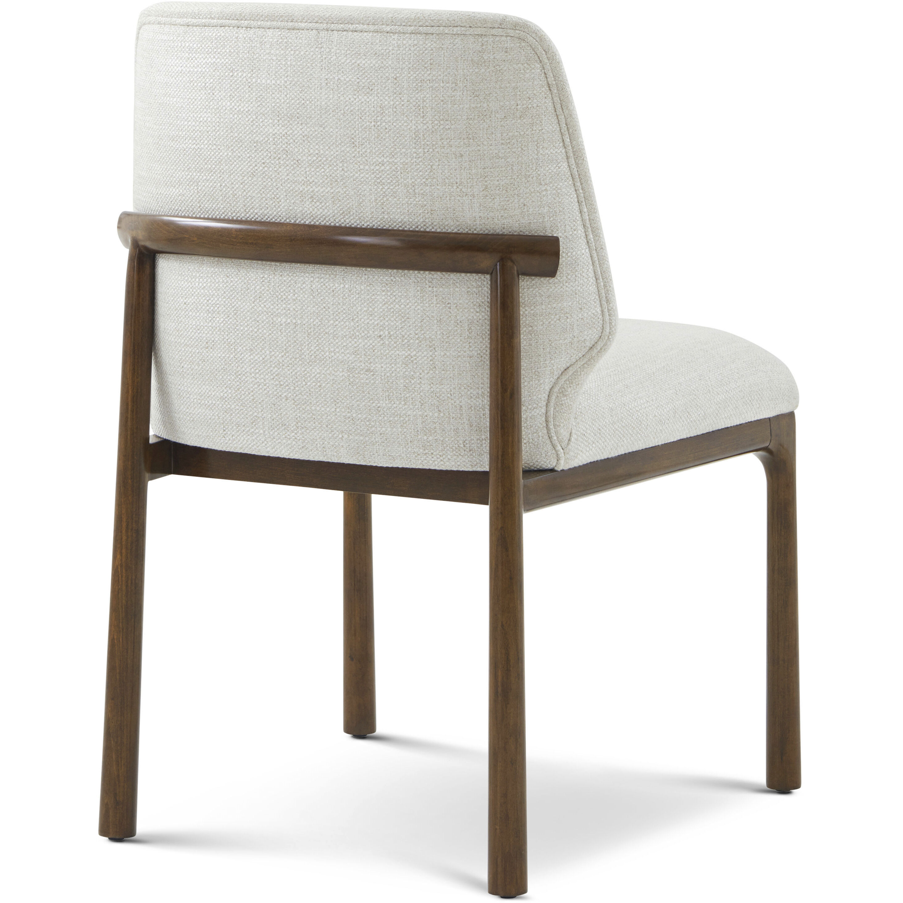 Kesden Pyramid Brown Dining Side Chair, Wooden, Upholstered