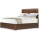 Kesden Pyramid Brown US King Bed, Wooden