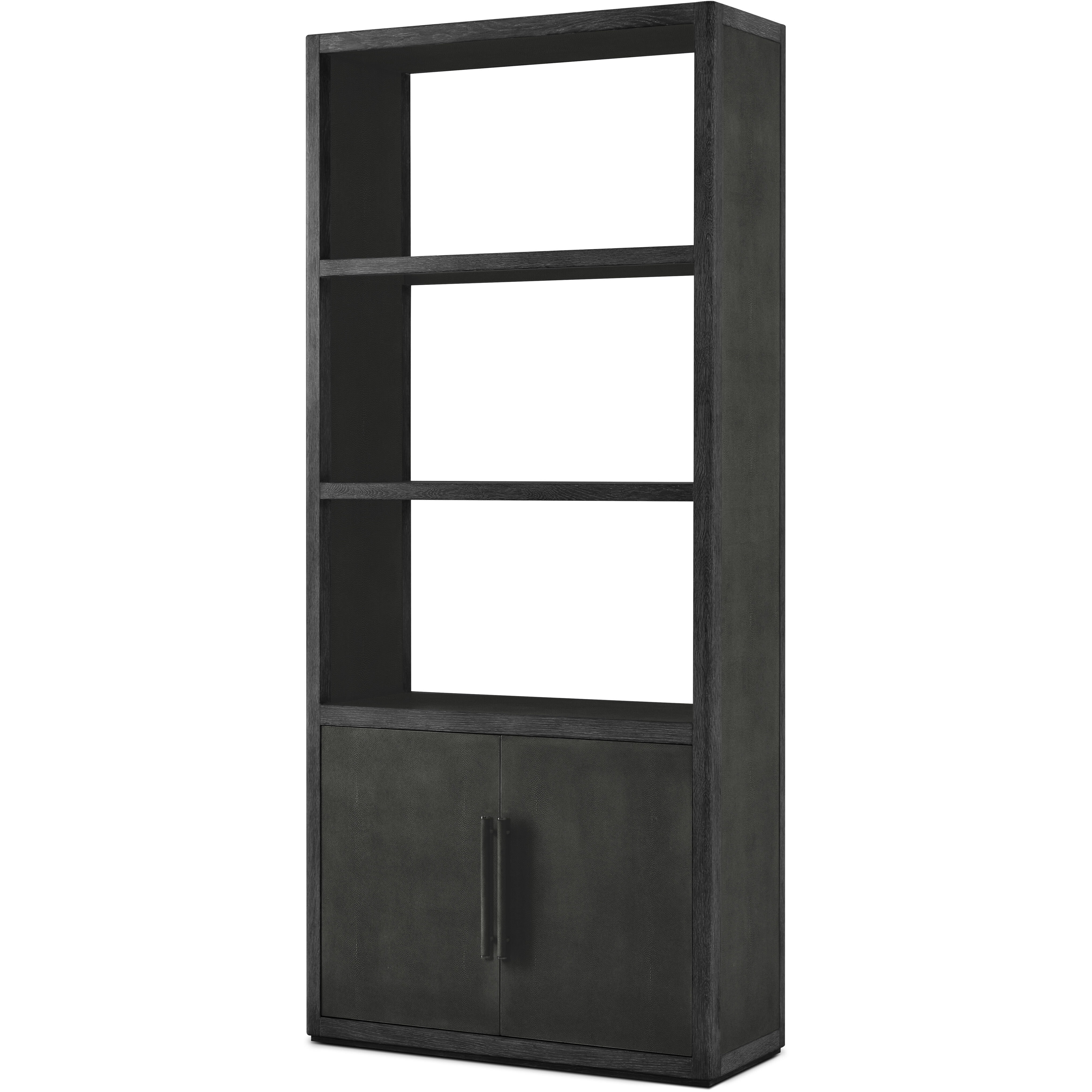 Maxwell Obsidian Bookcase, Wooden, 3-Shelf