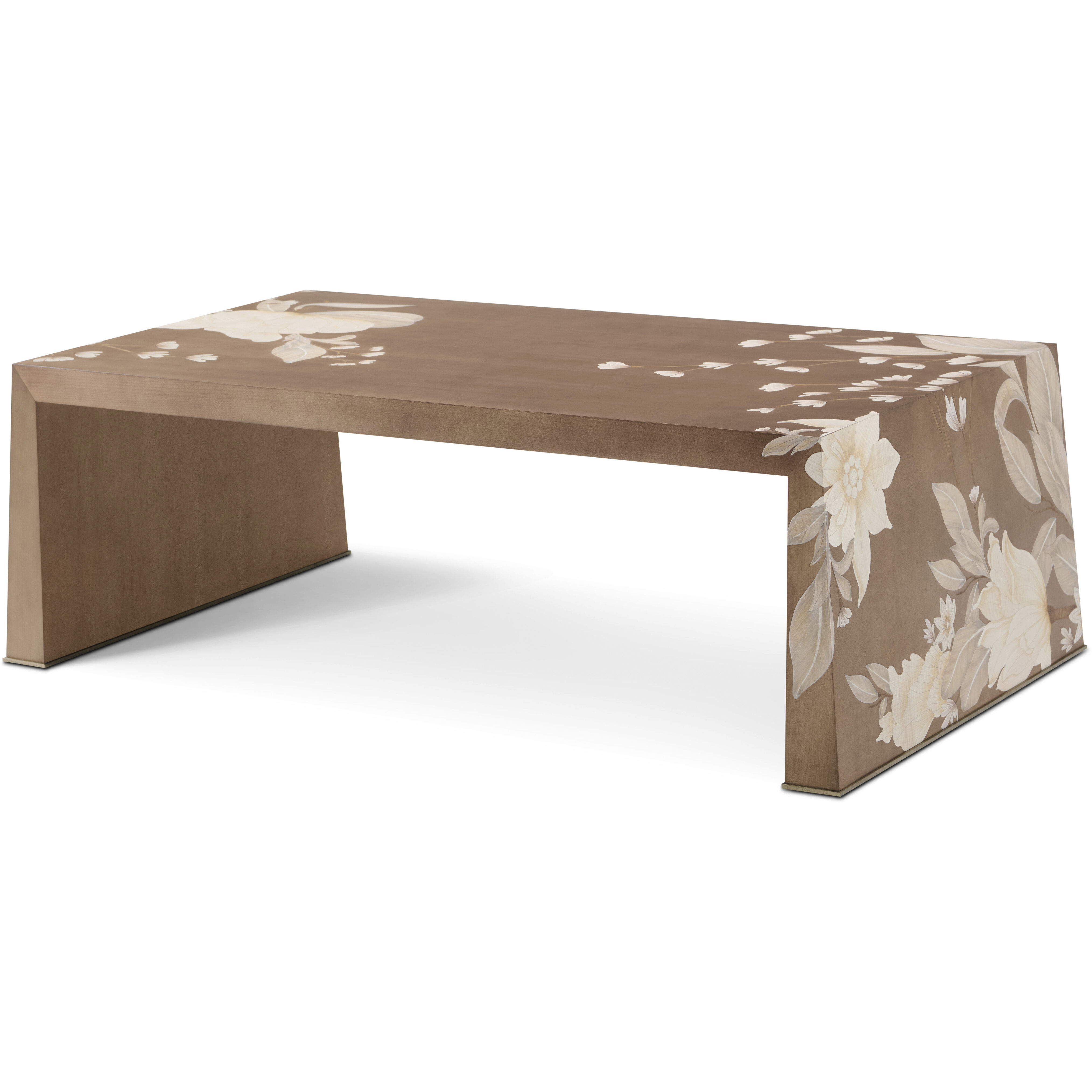 Bouquet 56 X 30.5 inch Toasted Cashew Cocktail Table, Wooden