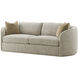 Toulon Latte Sofa, Wooden, Upholstered