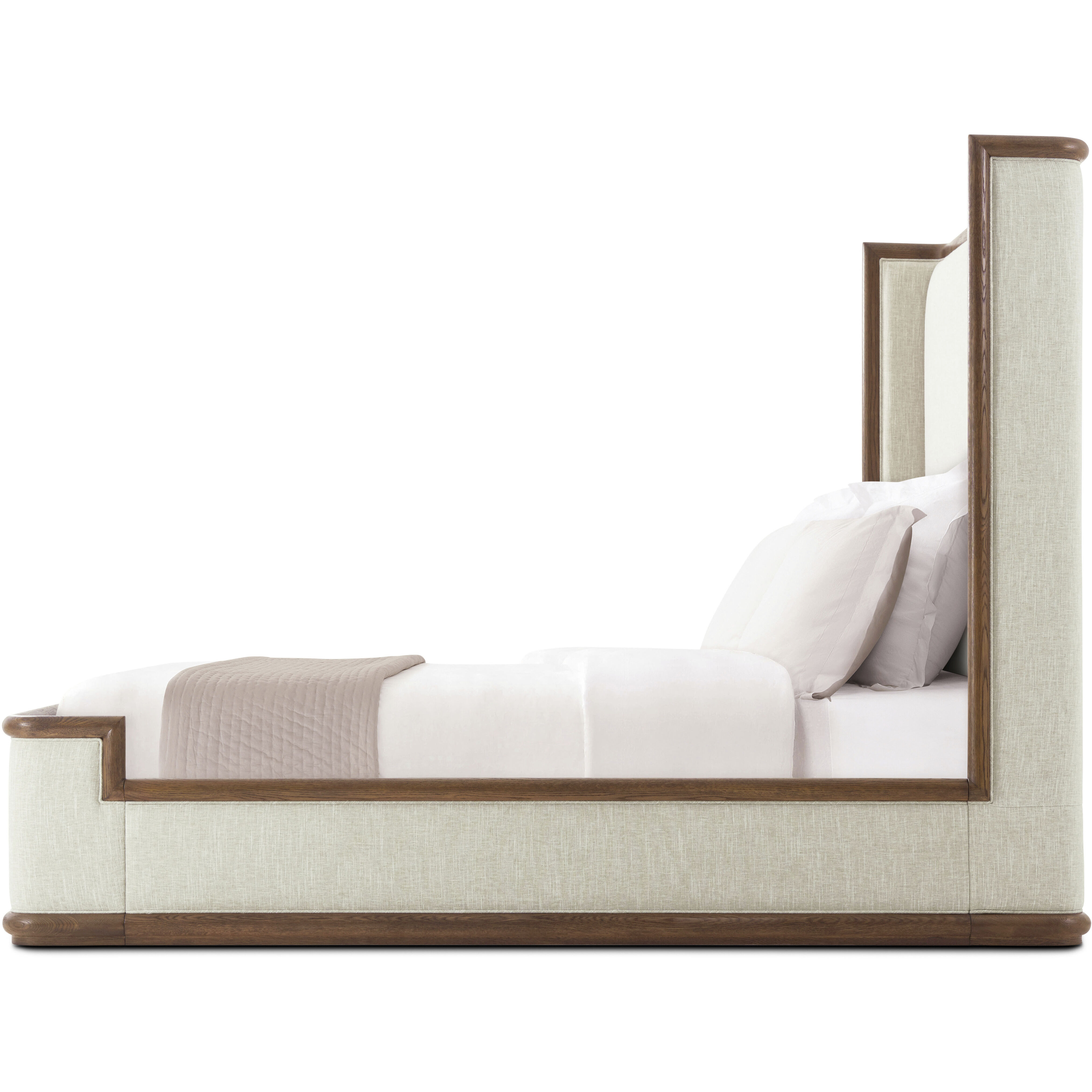 Catalina Earth US King Bed, Wooden, Upholstered