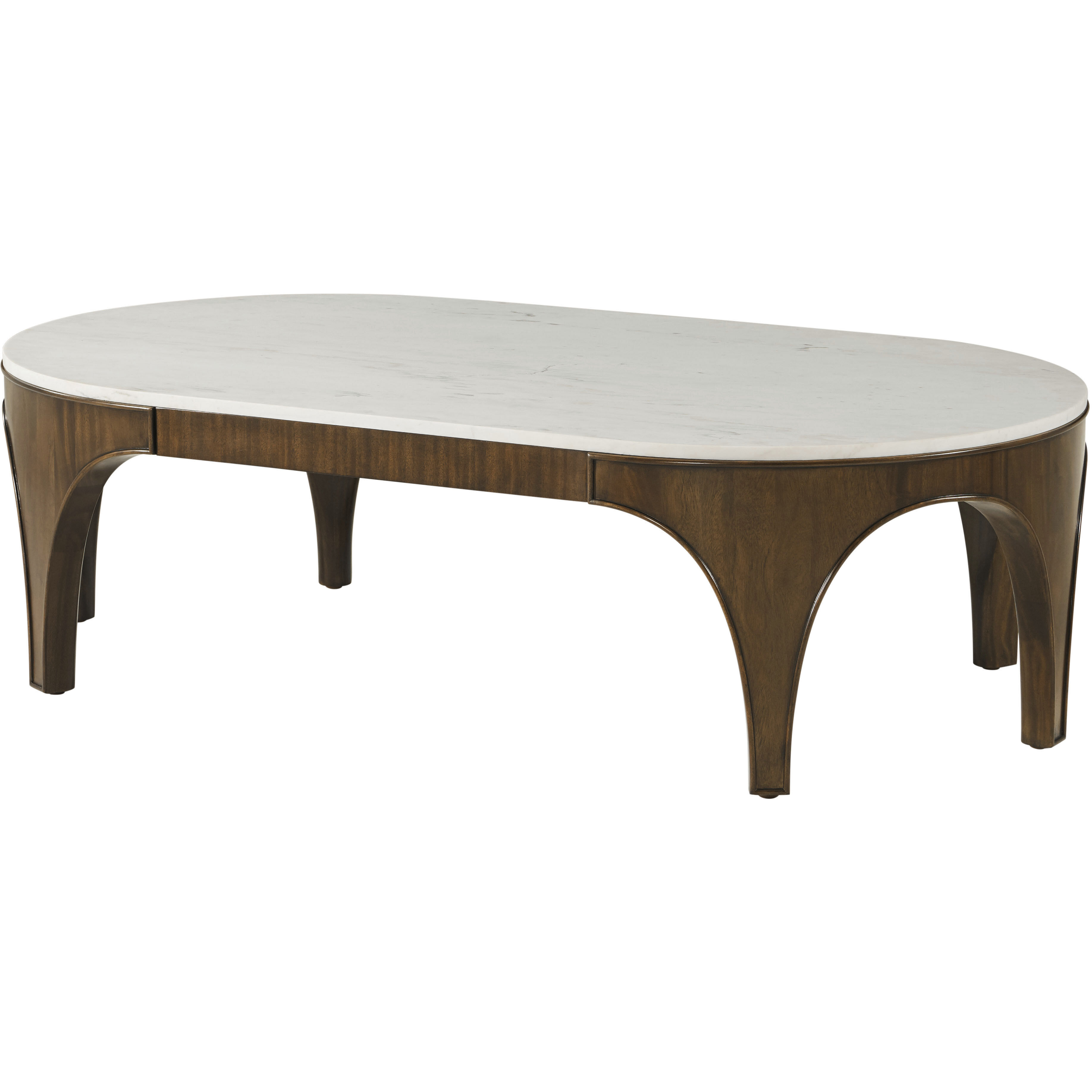 Arlo 60 X 34 inch Cocktail Table, Wooden with Marble Top