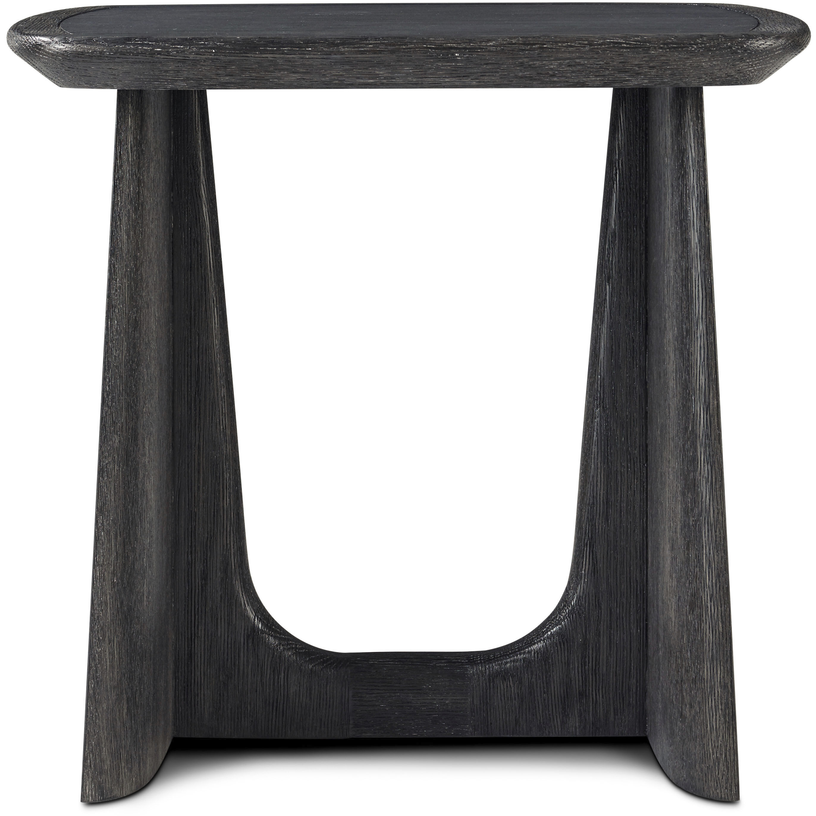 Repose 24 X 24 inch Charcoal Oak Side Table, Wooden