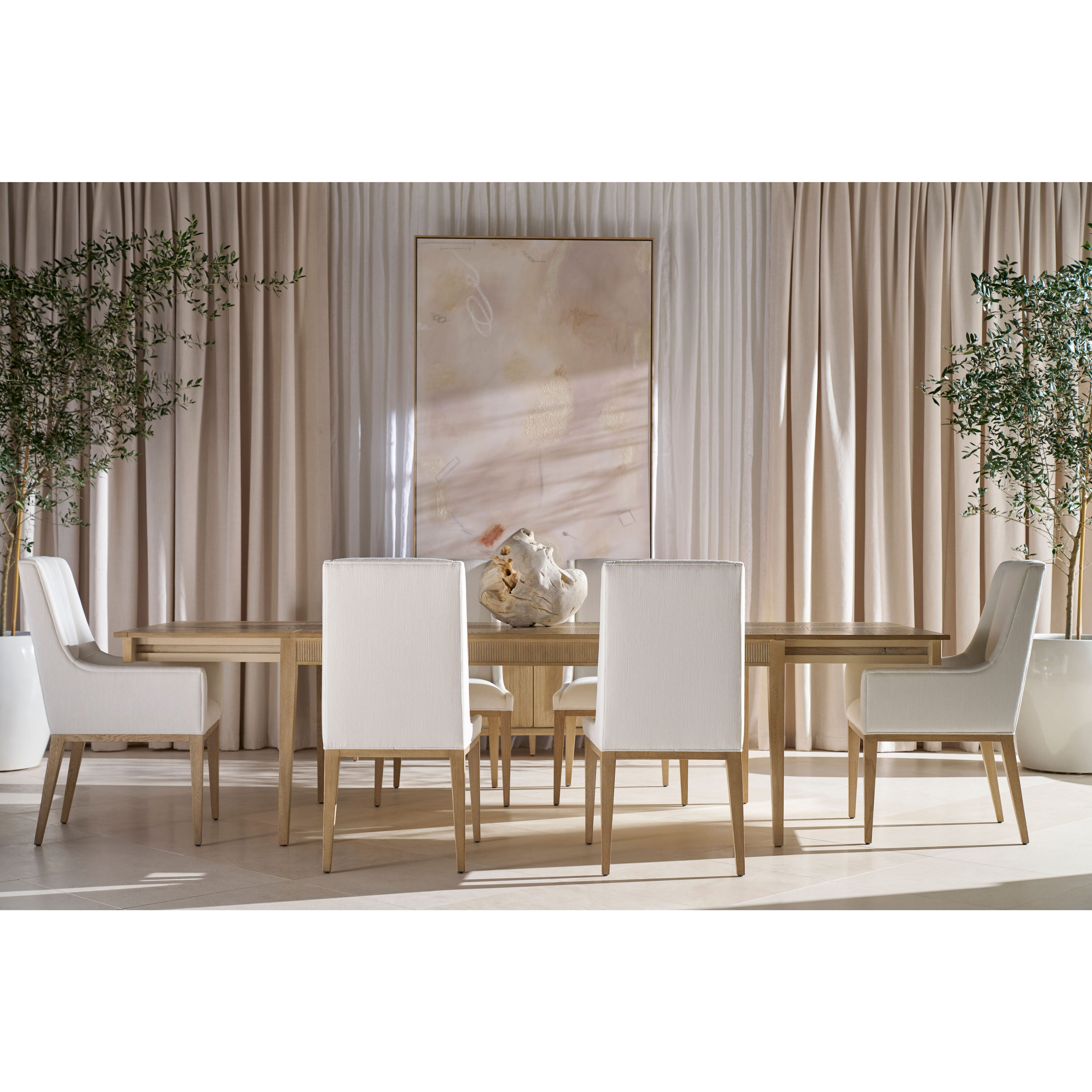 Balboa 117.5 X 42 inch Coastal Grey Dining Table, Wooden