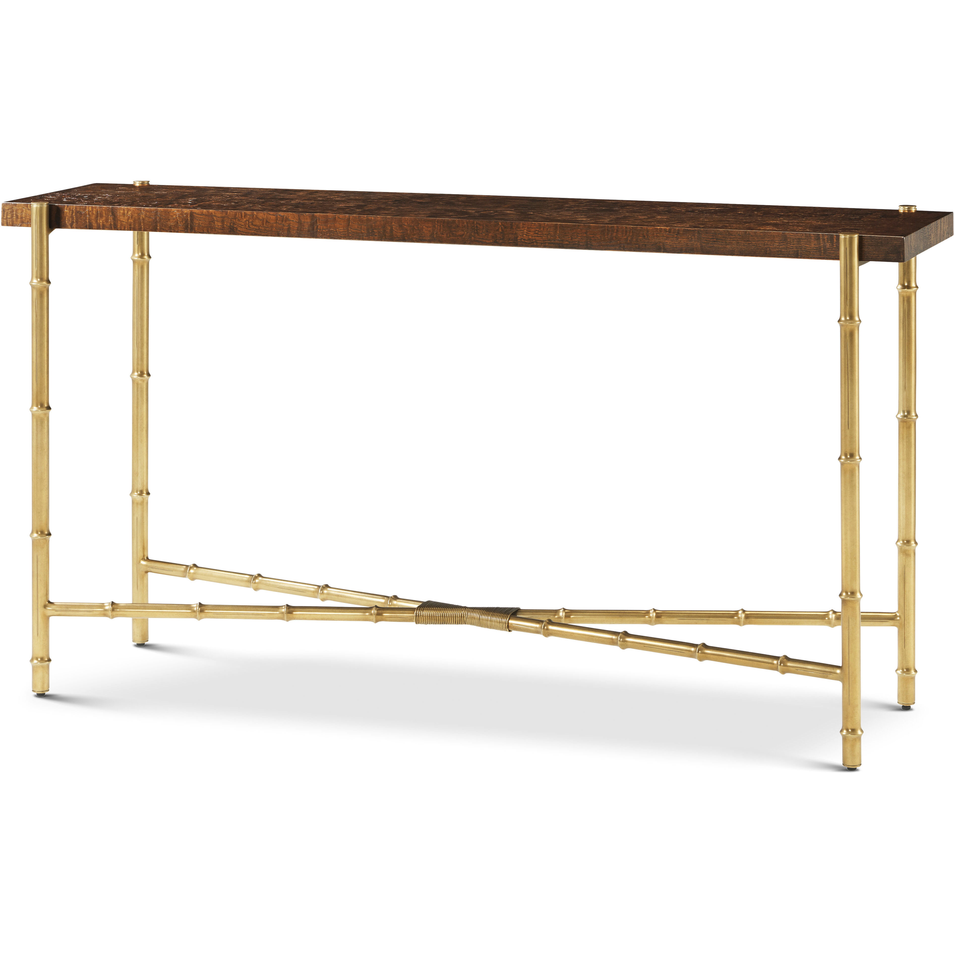 Kesden 60 X 16 inch Pyramid Brown Console Table