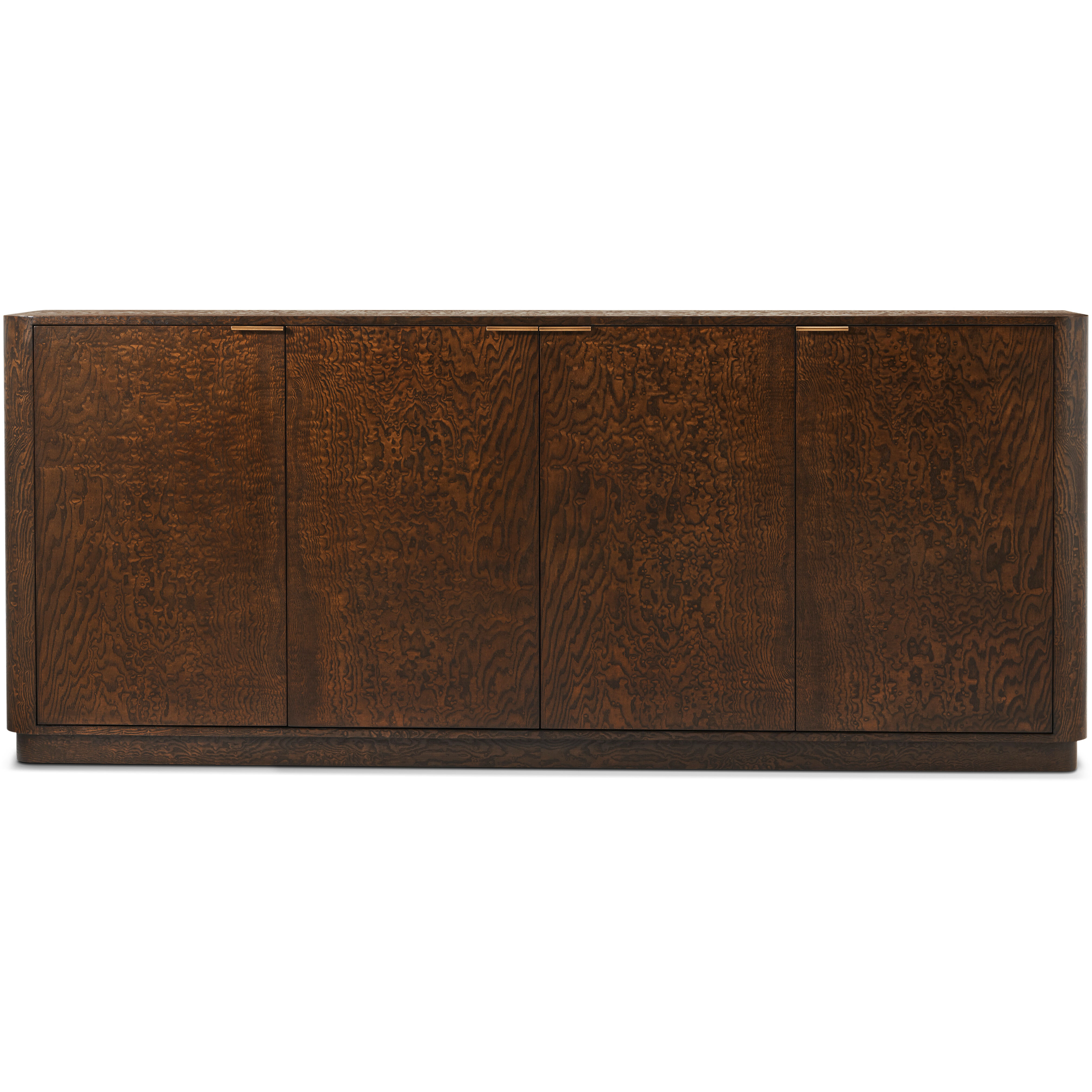Kesden 86 X 18 inch Pyramid Brown Sideboard, Wooden, 4-Door