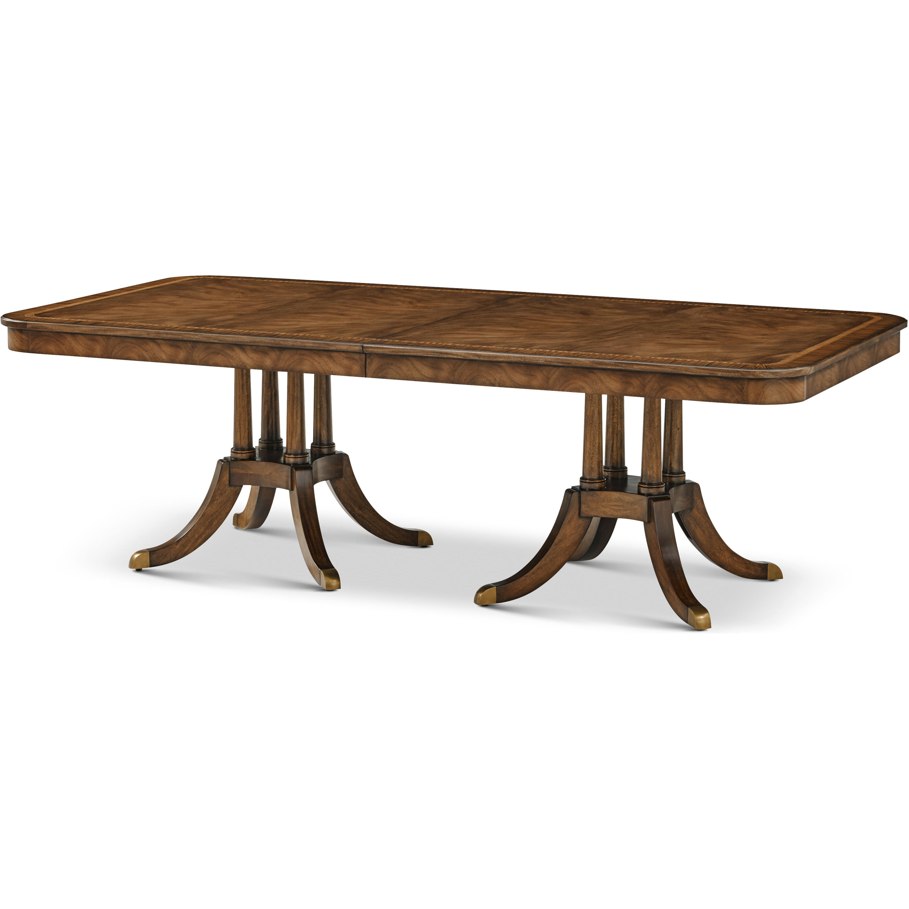Sloane 140 X 48 inch Edwardian Brown Dining Table, Wooden