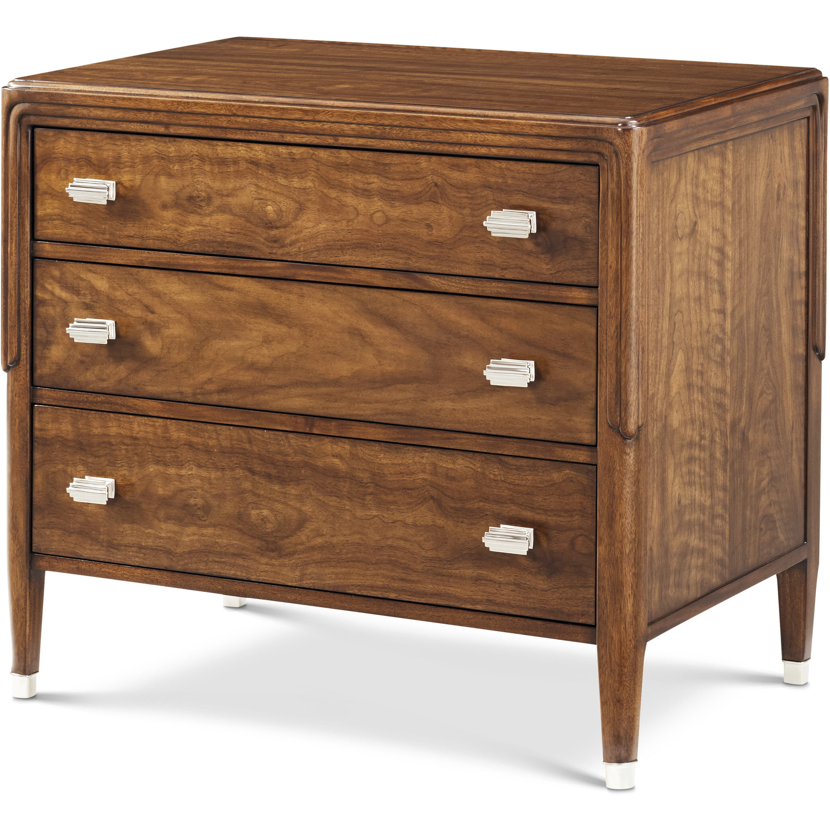 Dorchester 32 X 28.5 inch Mayfair / Antique White Brass Nightstand, Wooden