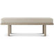 Repose Grey Oak End-of-Bed Bench, Wooden, Upholstered