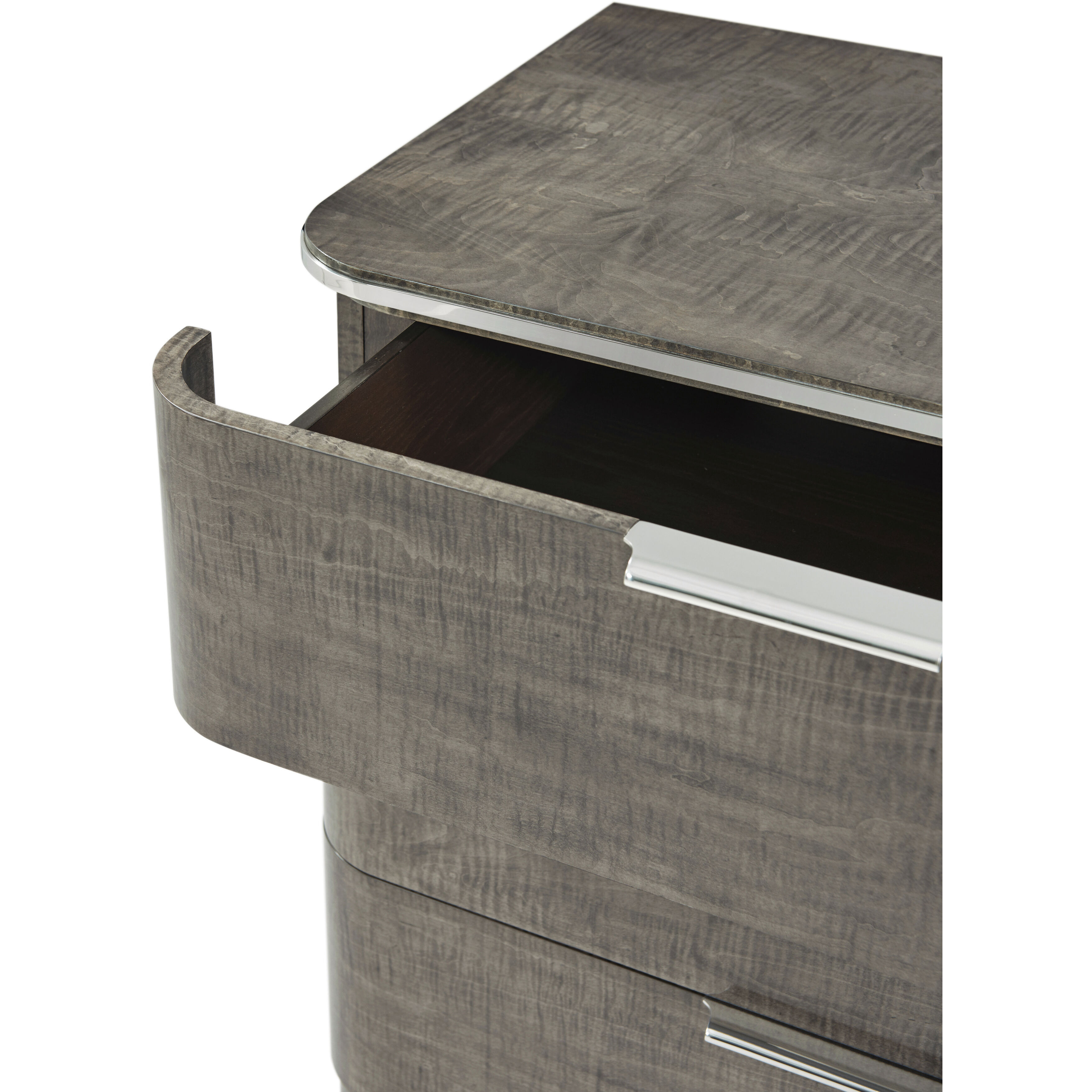 Hudson 32 X 28 inch Pebble Grey Closed Nightstand, Wooden