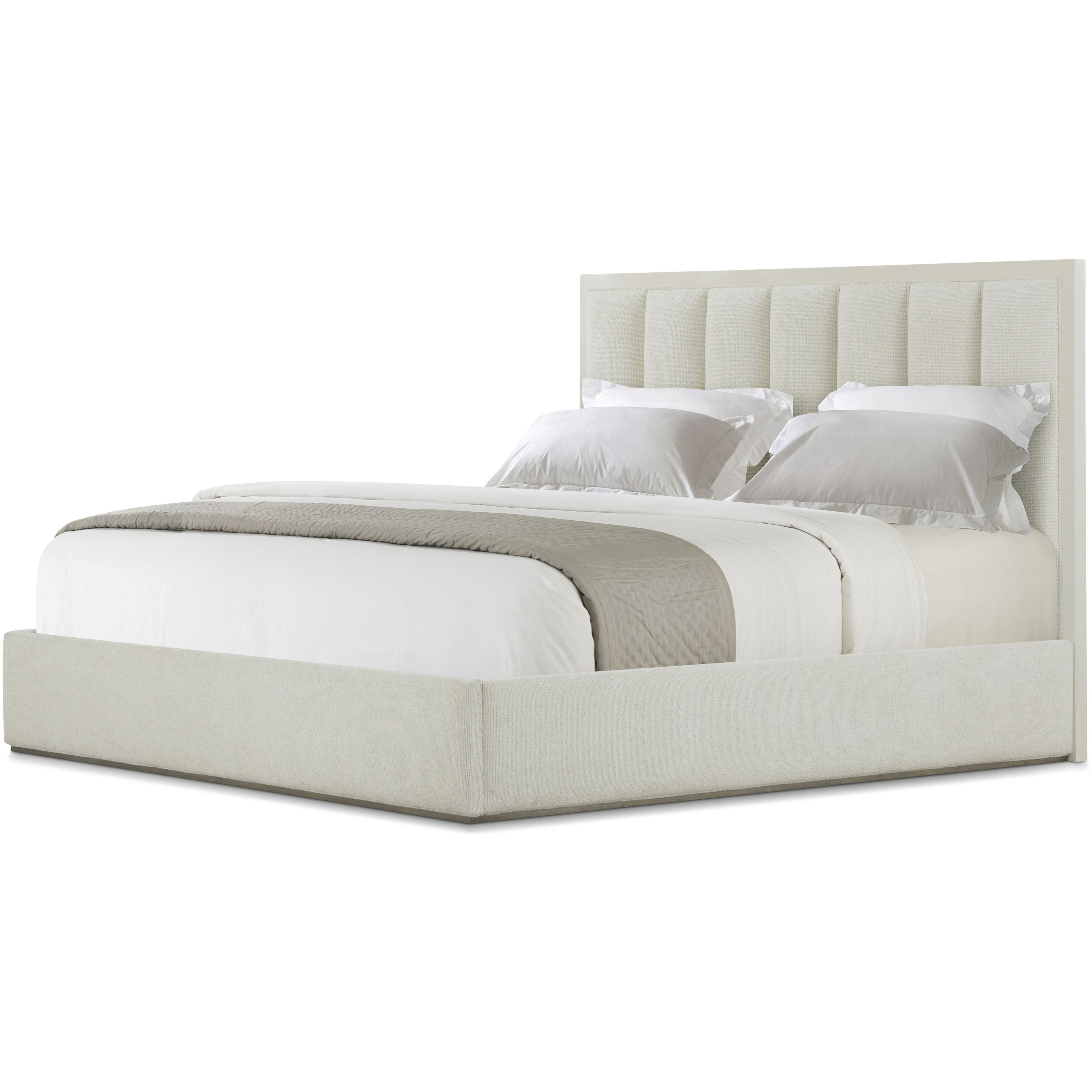 Panos US King Bed, Wooden, Upholstered