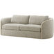 Toulon Latte Sofa, Wooden, Upholstered