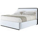 Luna Palmer California King Bed, Wooden, Upholstered