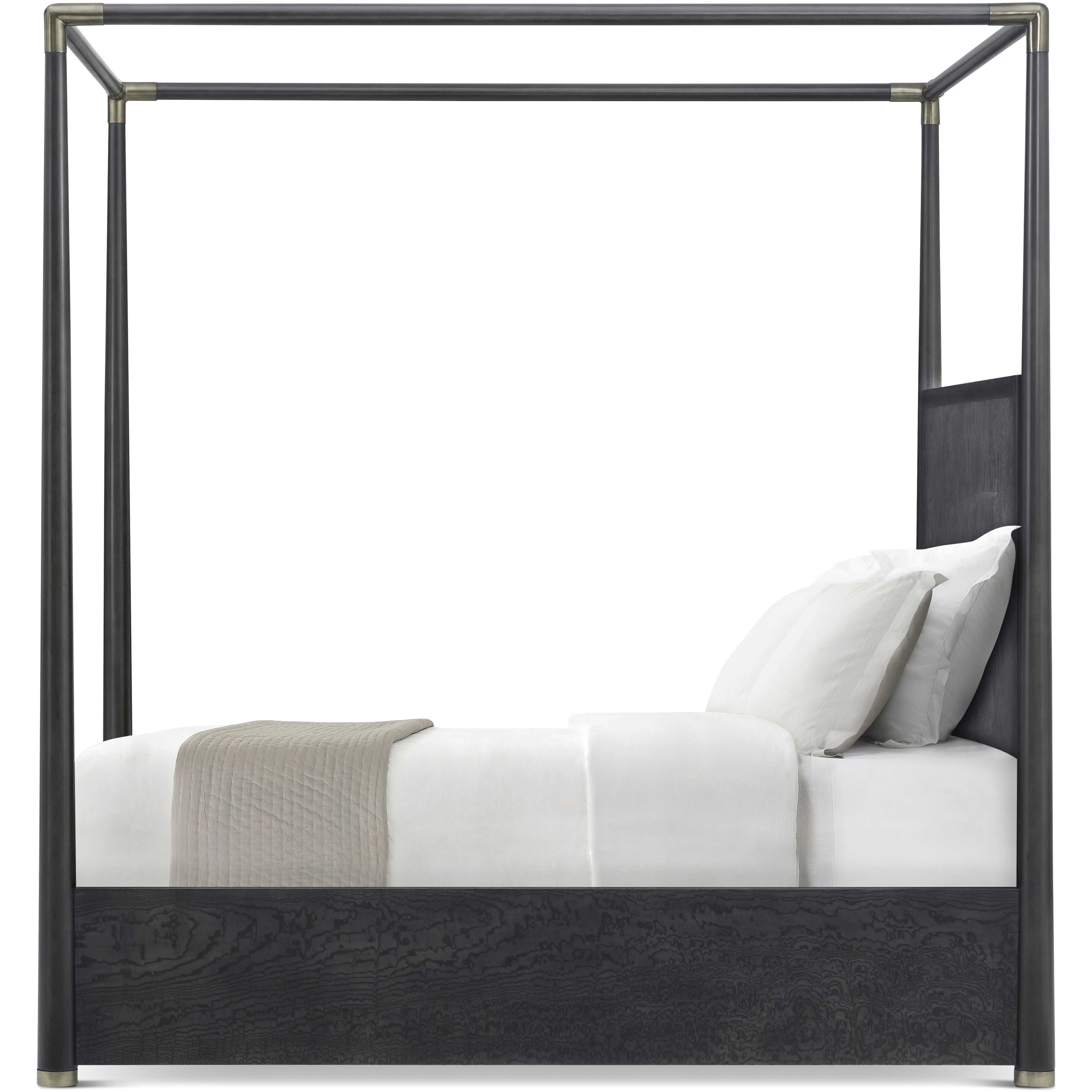 Kesden Silent Black Poster US Queen Bed, Wooden