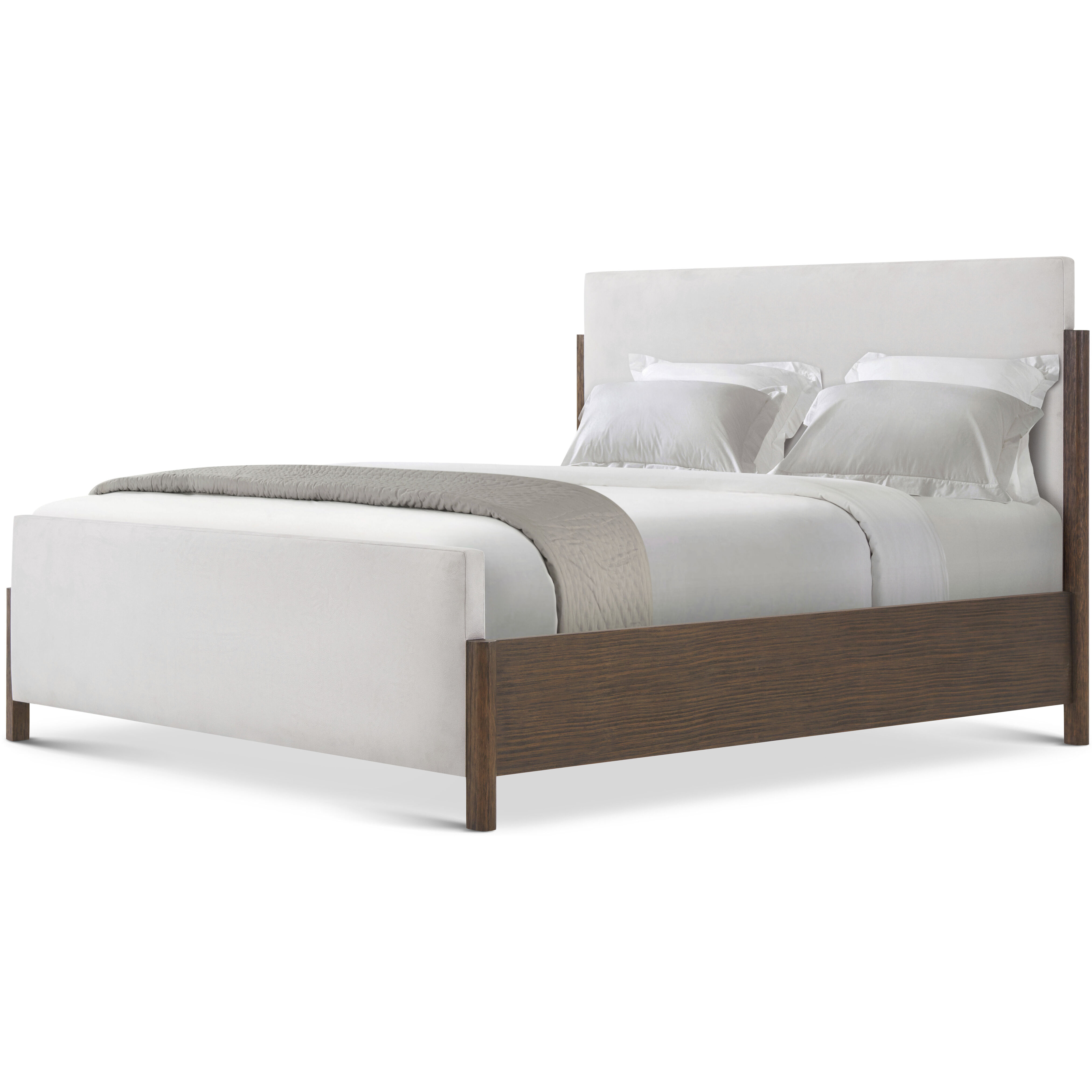 Urbane Campfire US King Bed, Wooden, Upholstered