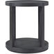 Maxwell 24 X 22 inch Obsidian Side Table, Wooden