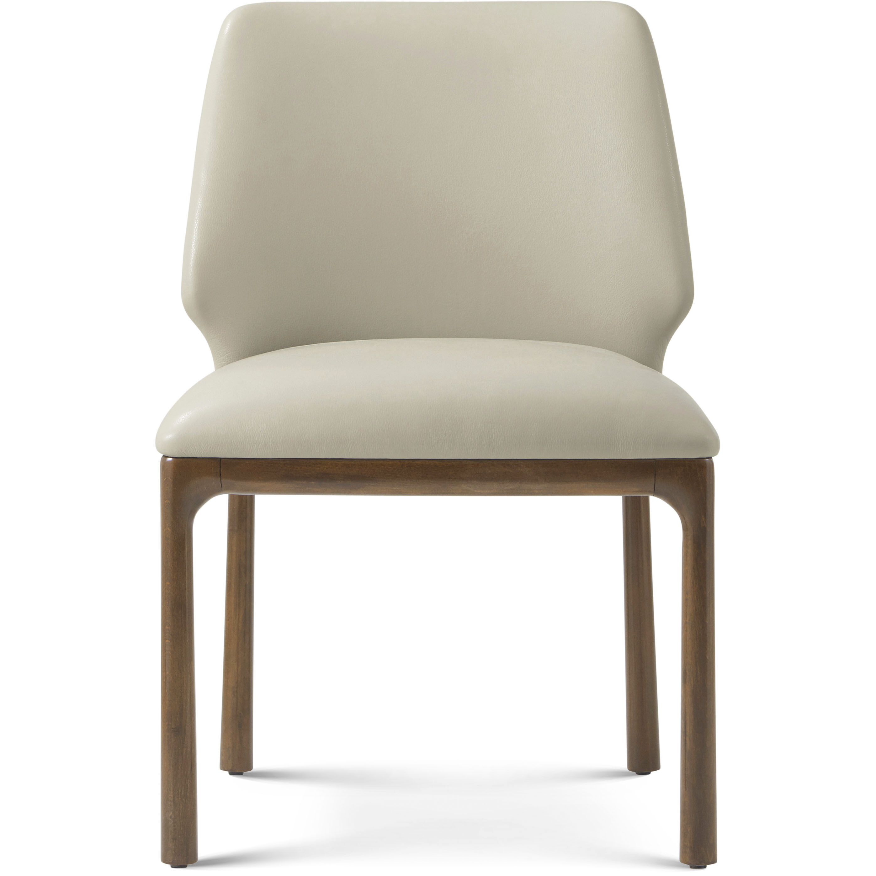 Kesden Pyramid Brown Dining Side Chair, Wooden, Upholstered