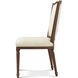 Caraway Heritage Brown Side Chair, Wooden, Upholstered, TA Originals