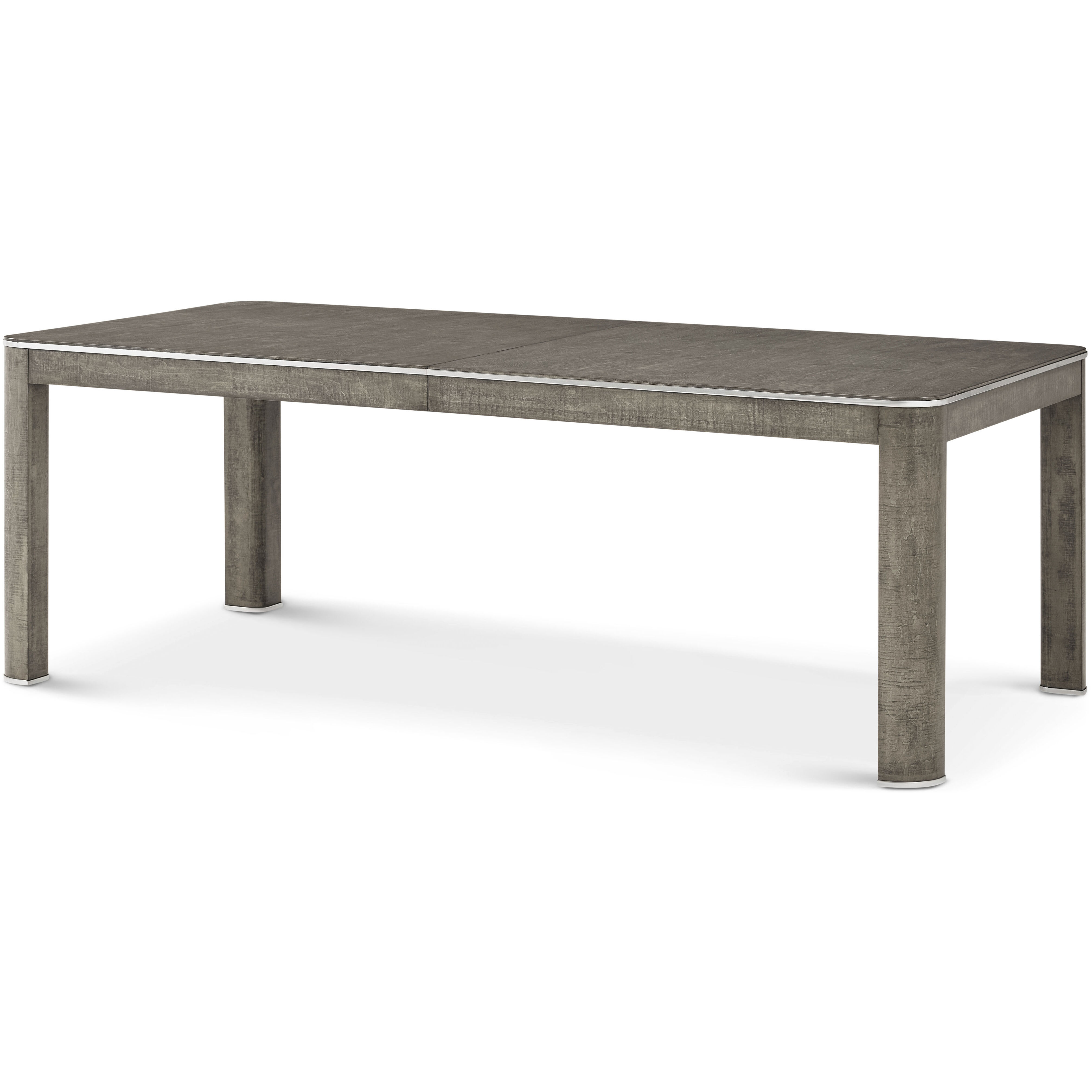 Hudson 120 X 42 inch Pebble Grey Extension Dining Table, Wooden