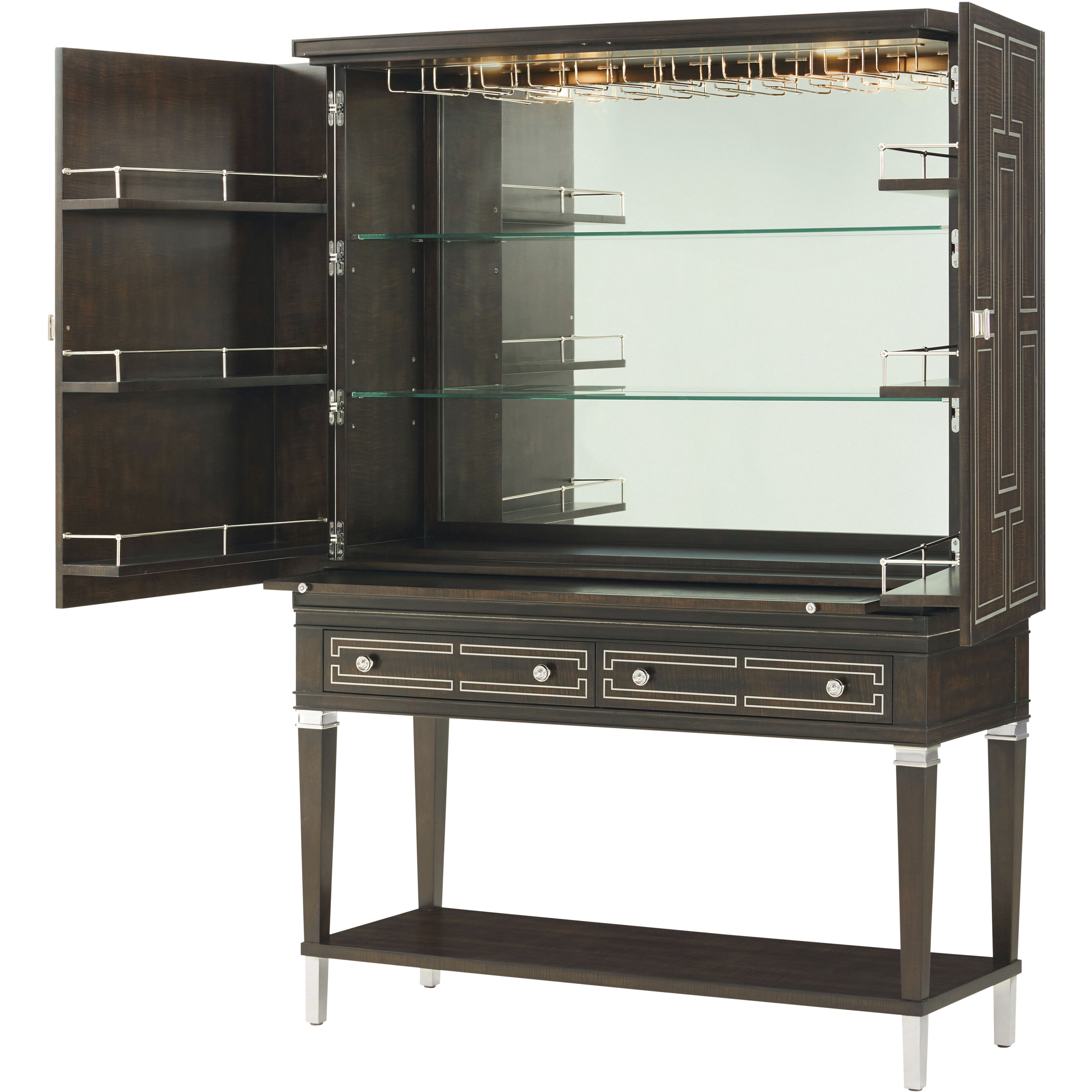 Spencer London Fulham Bar Cabinet, Wooden