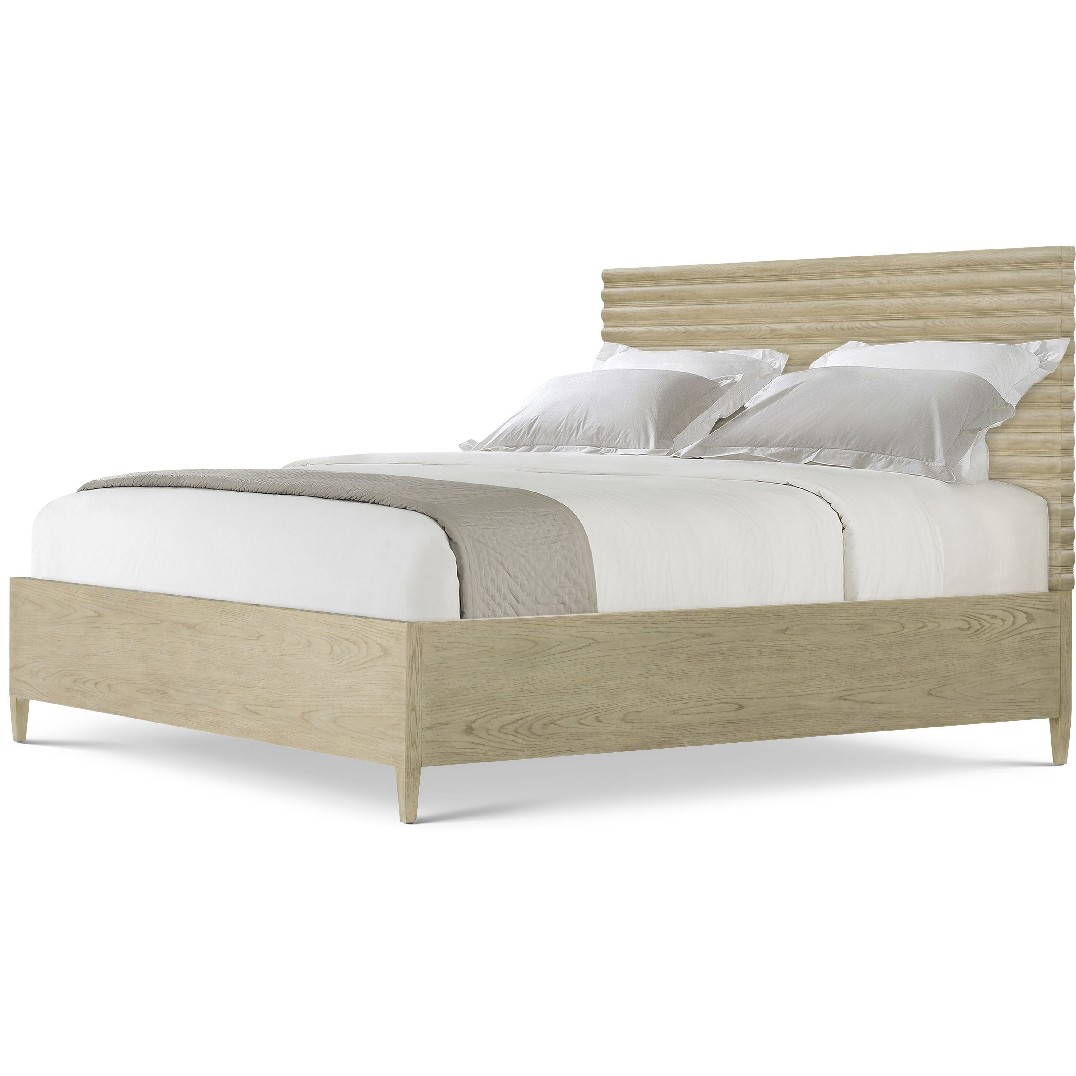 Balboa Coastal Grey US King Bed, Wooden