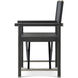 Kesden Silent Black Desk Chair, Wooden, Upholstered