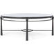 Spencer London 47 X 47 inch Cocktail Table, Wrought Iron, Marble Top, Round