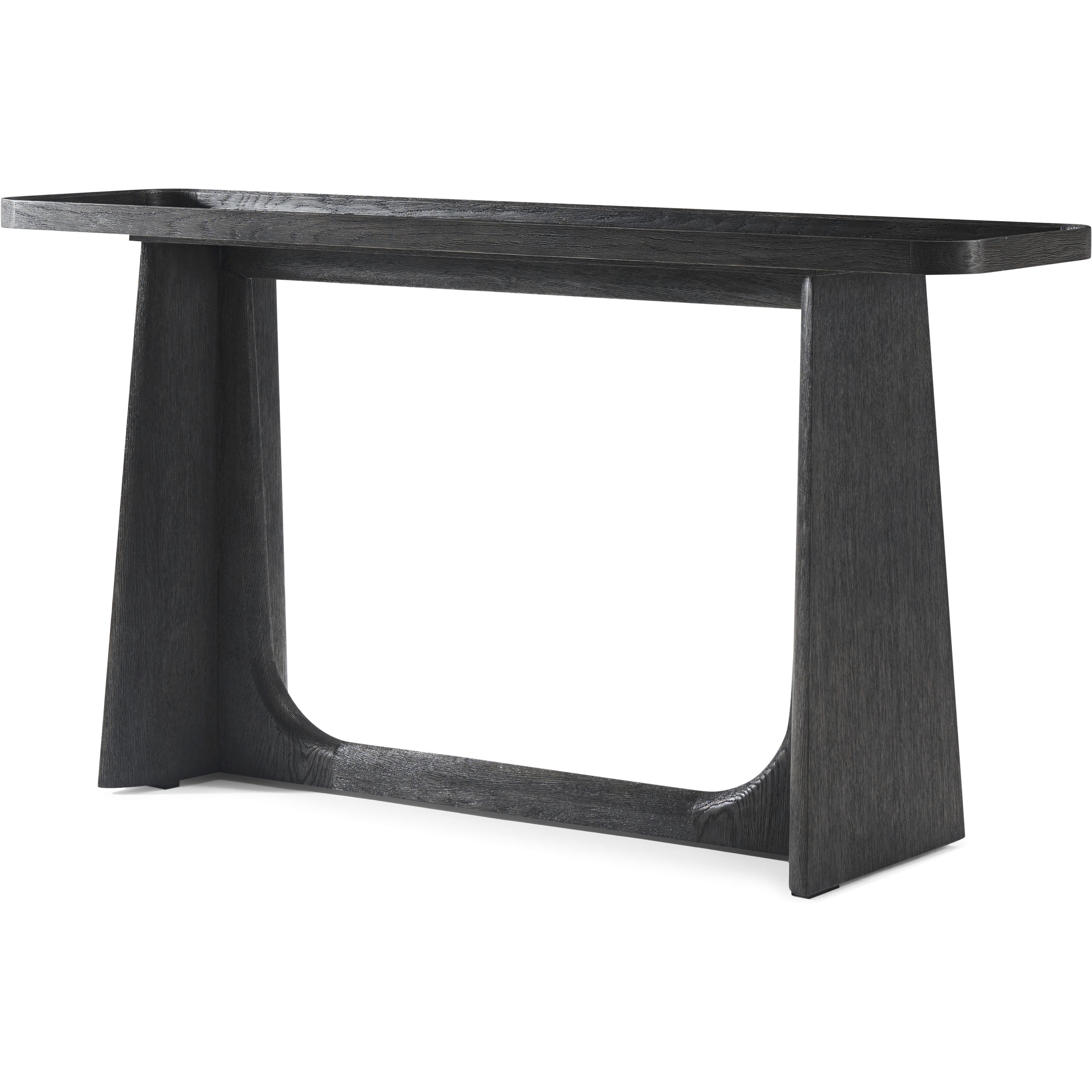 Repose 60 X 16 inch Charcoal Oak Console Table, Wooden