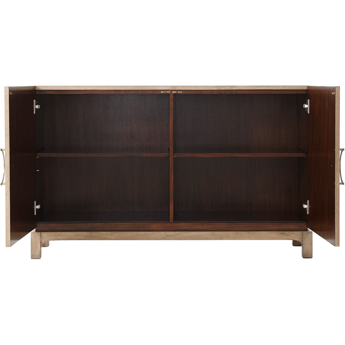 Theodore Alexander Aged Oak Decorative Chest Cabinet