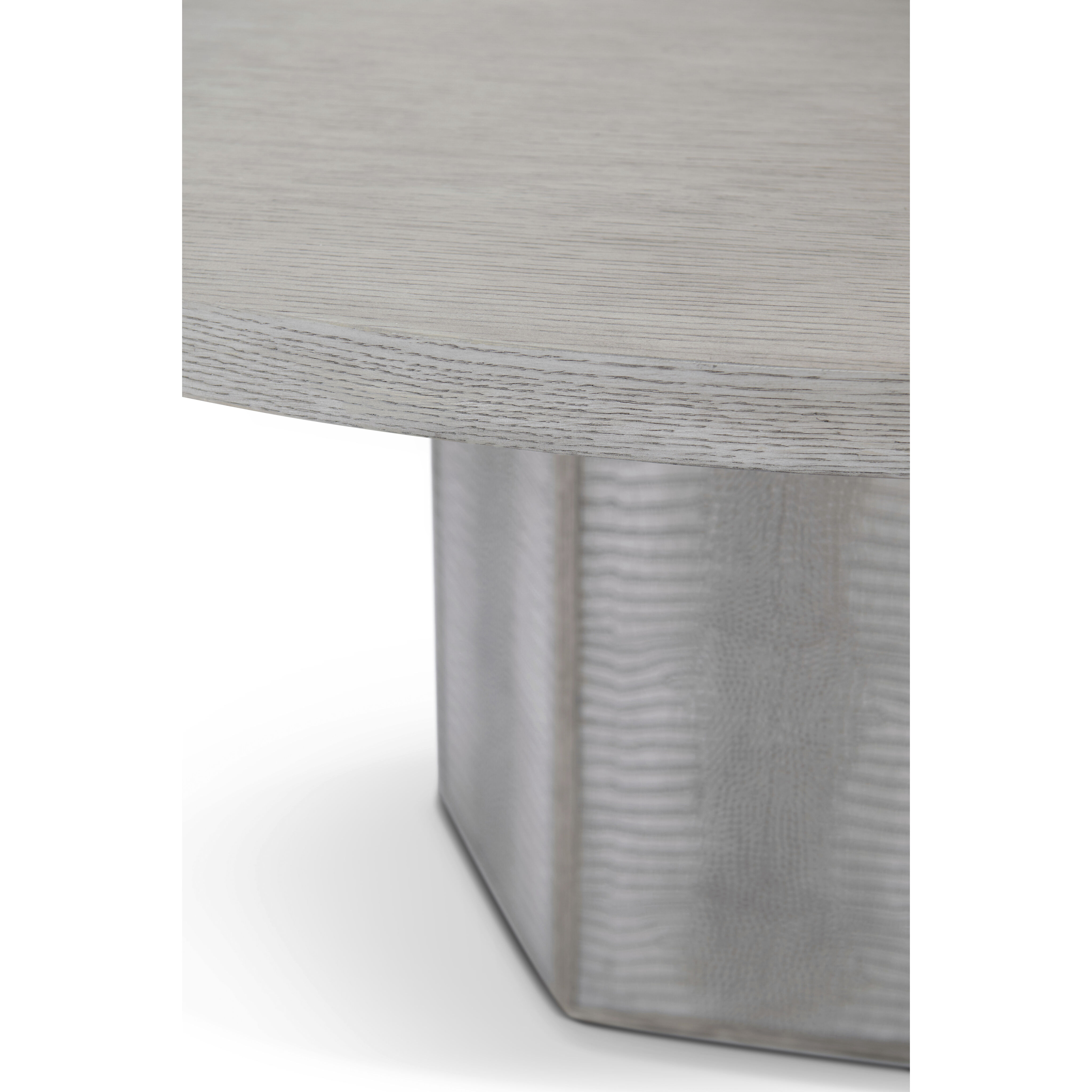 Spencer St. James 60 X 60 inch Argento Round Dining Table, Wooden with Marble Top