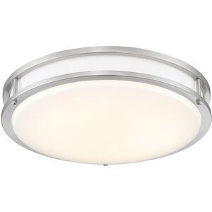 EnviroLite LED 14 inch Brushed Nickel Smart Flush Mount Ceiling Light